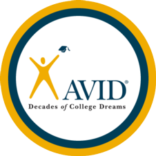 photograph of the avid logo